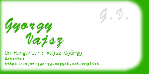 gyorgy vajsz business card
